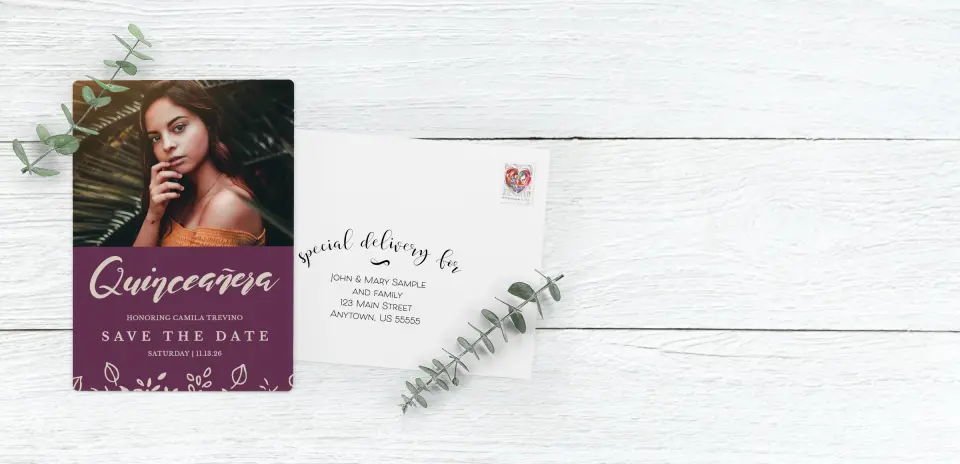 Save the Date Magnet with Optional Guest Addressing Service
