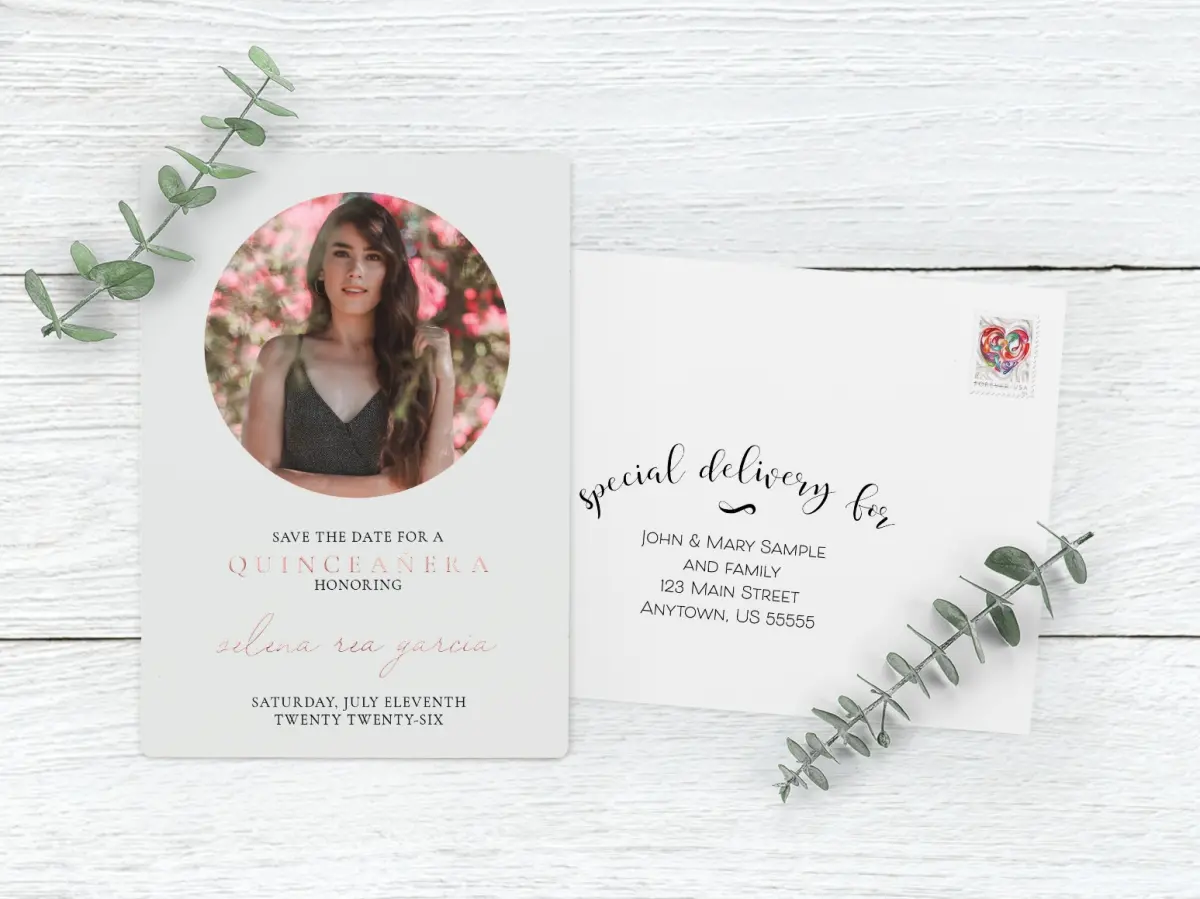 Save the Date Magnet with Optional Guest Addressing Service
