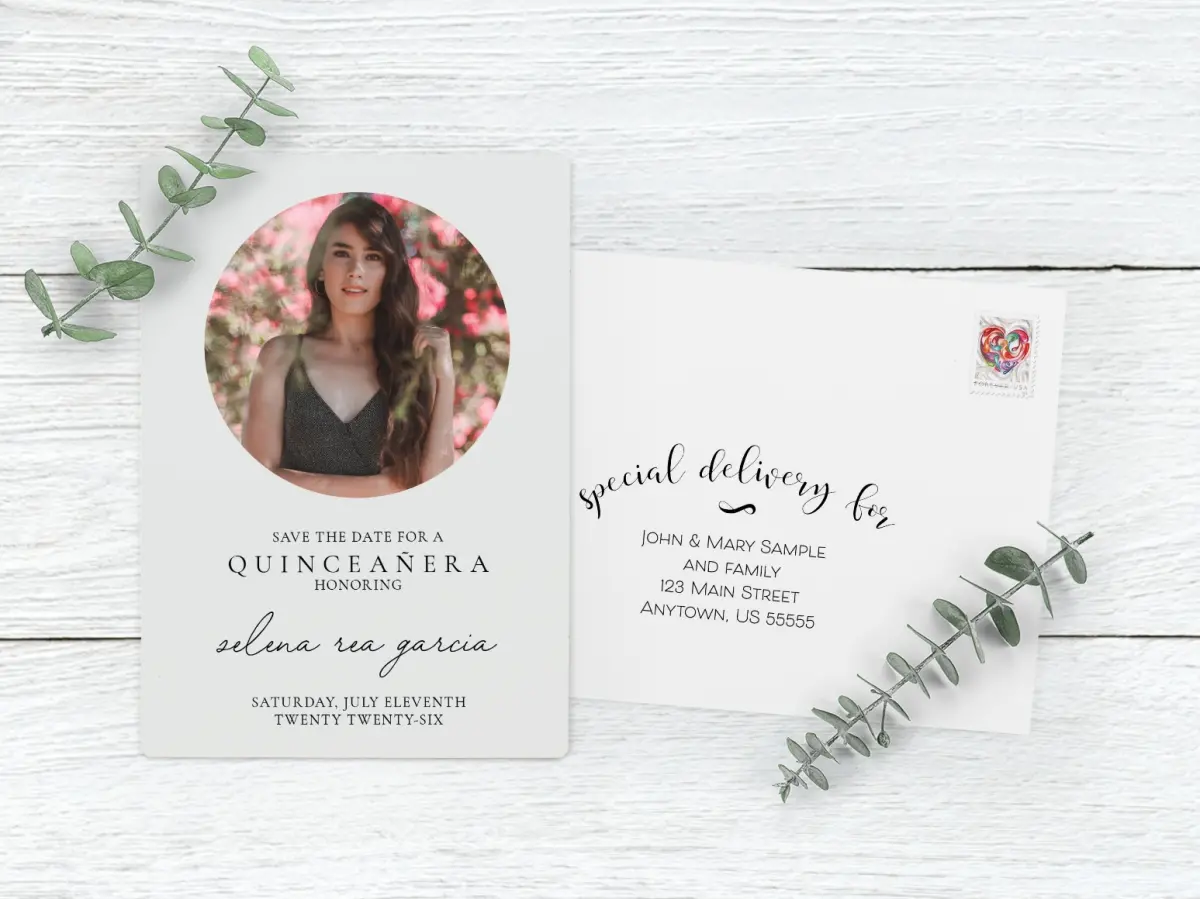 Save the Date Magnet with Optional Guest Addressing Service