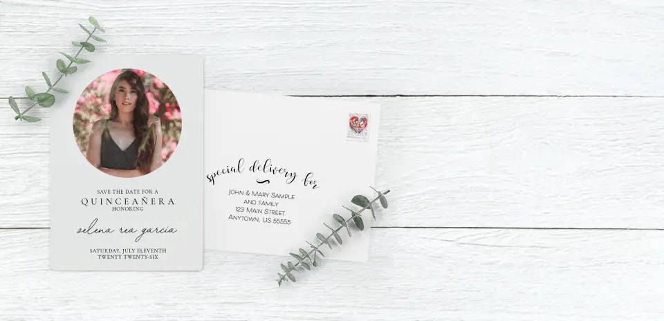 Save the Date Magnet with Optional Guest Addressing Service