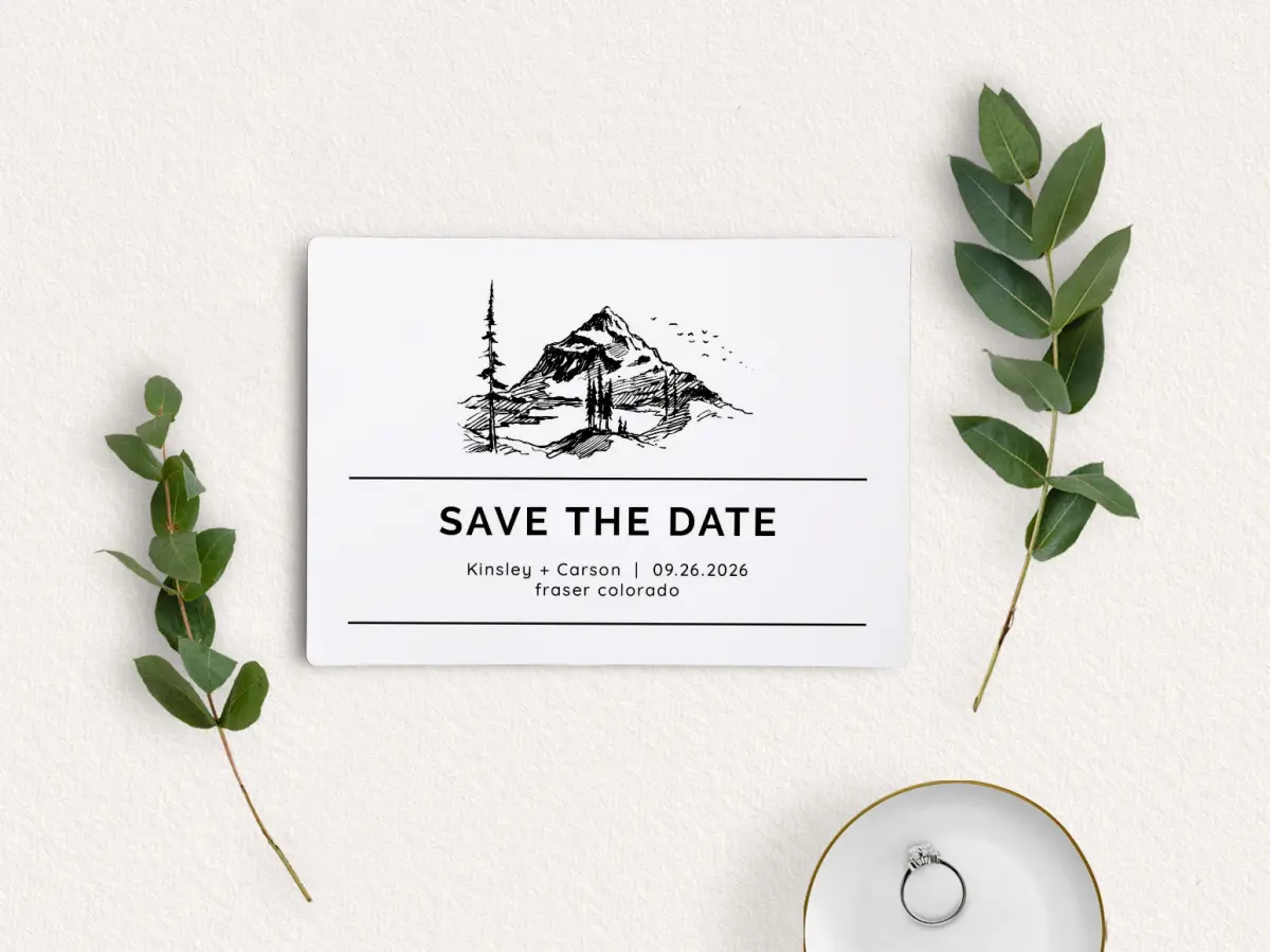 Save the Date Magnet Front