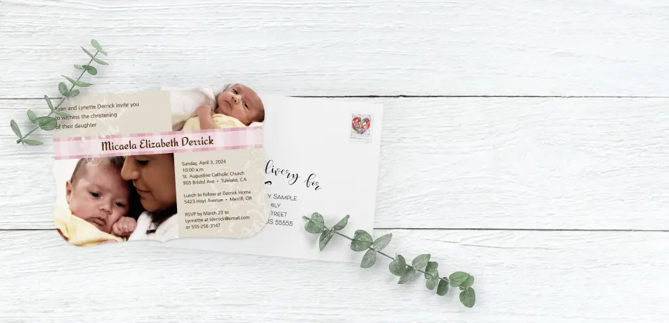 Save the Date Card with Optional Guest Addressing Service
