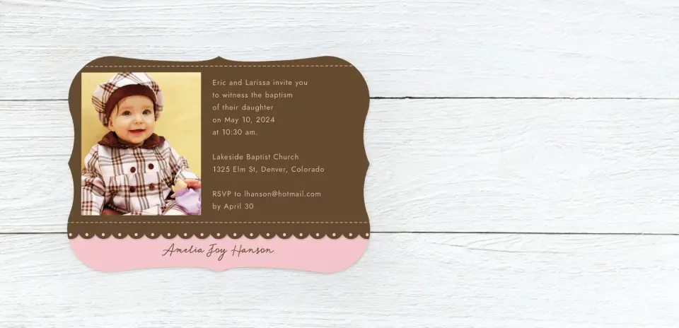 Save the Date Card Front