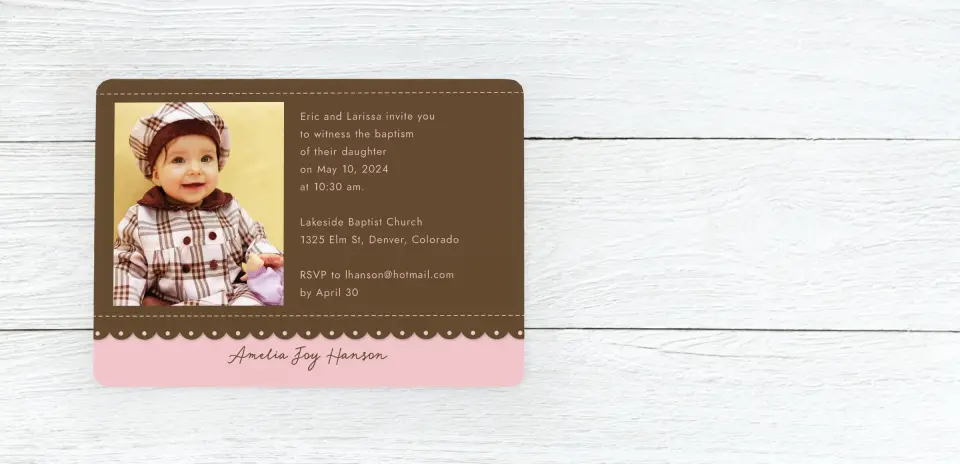 Save the Date Card Front