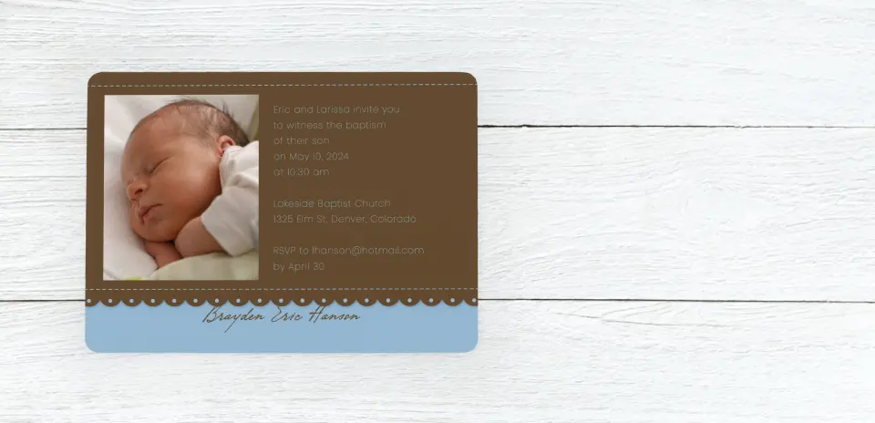 Save the Date Card Front