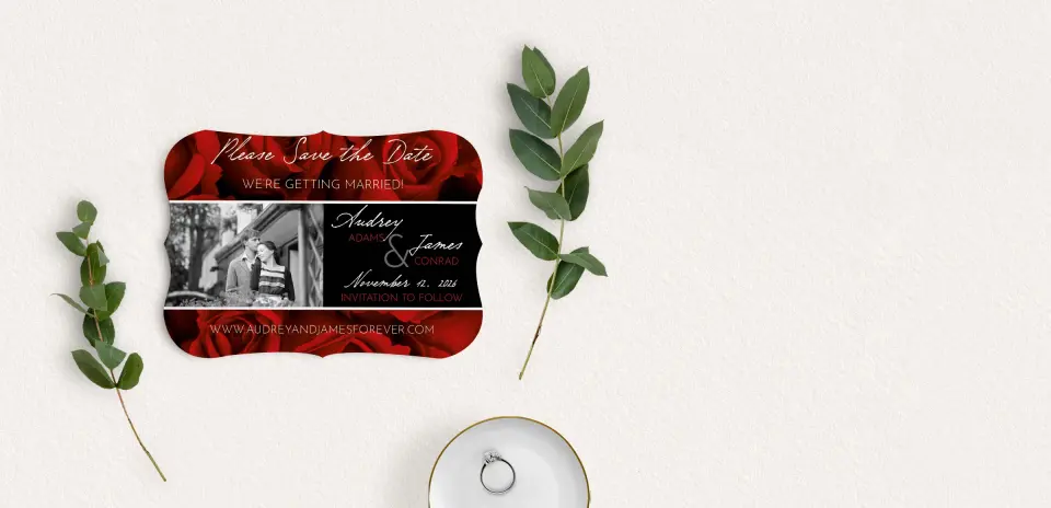 Save the Date Card with Optional Guest Addressing Service