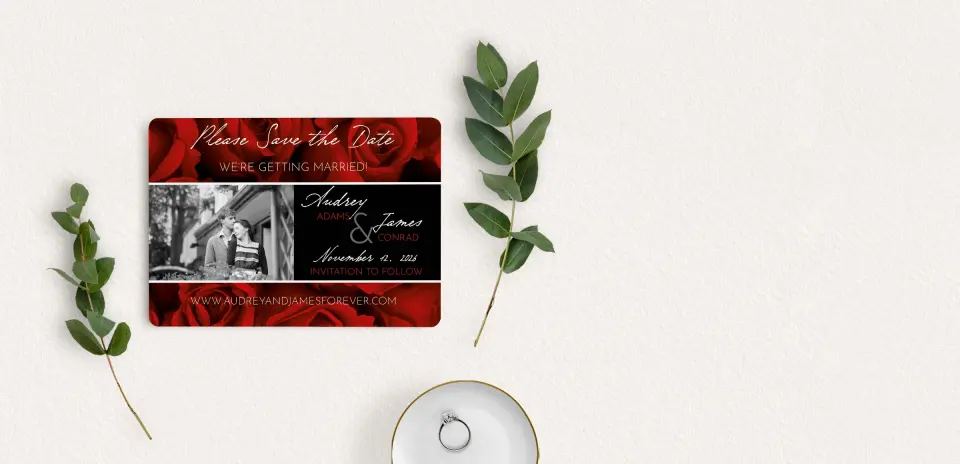 Save the Date Card with Optional Guest Addressing Service
