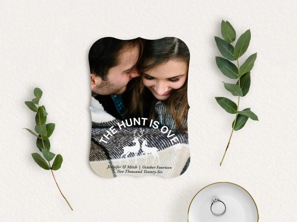 Save the Date Card with Optional Guest Addressing Service