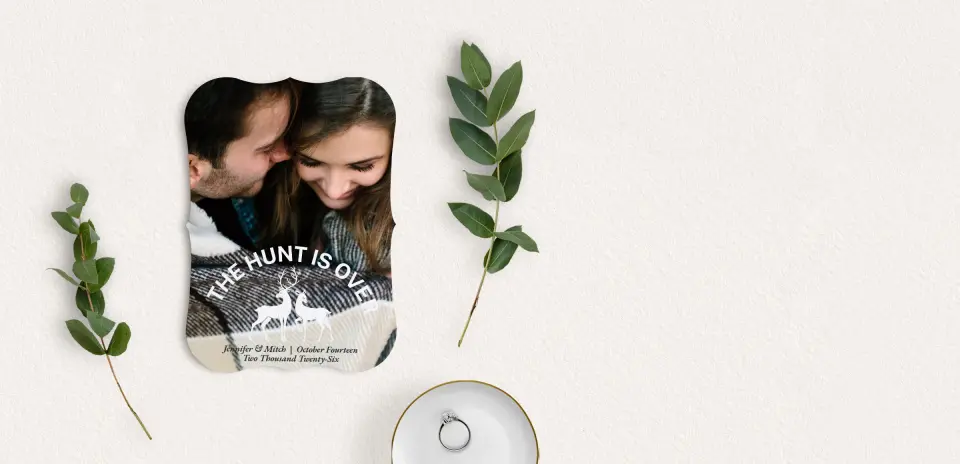 Save the Date Card with Optional Guest Addressing Service