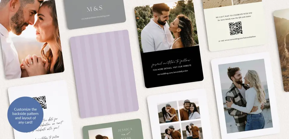 Back of Save the Date Card