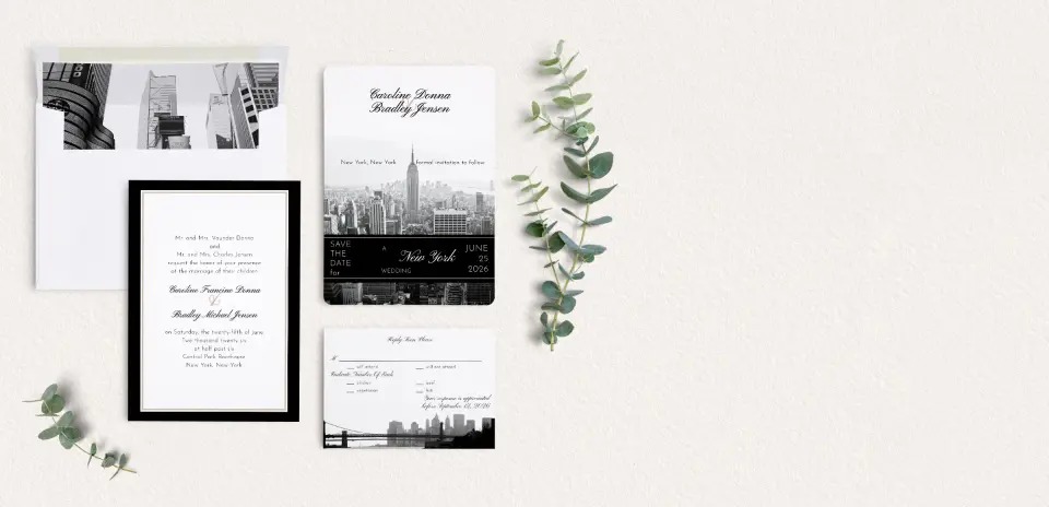 Front of Save the Date Card