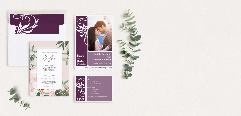 Front of Save the Date Card