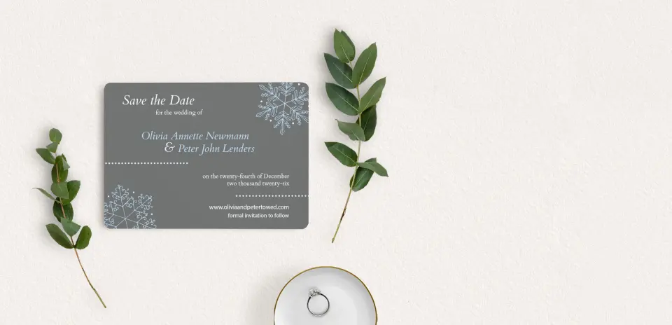 Save the Date Card with Optional Guest Addressing Service
