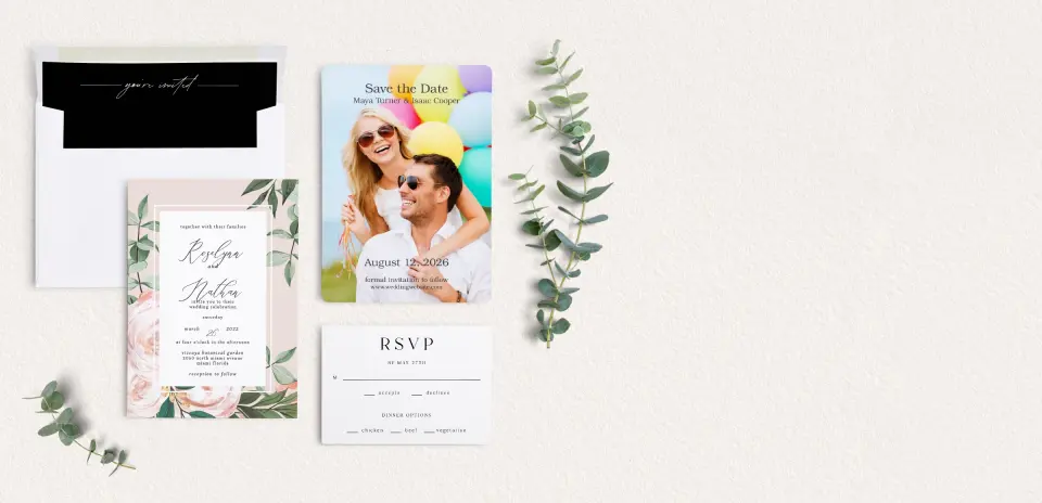 Front of Save the Date Card