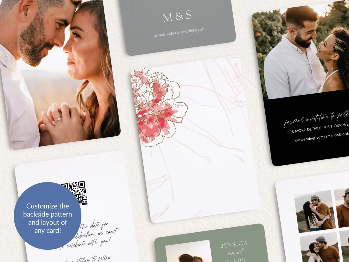 Back of Save the Date Card