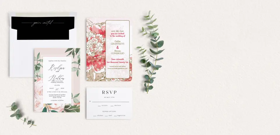 Front of Save the Date Card