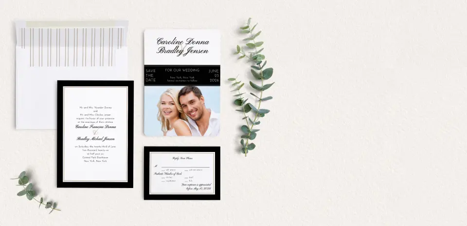 Front of Save the Date Card