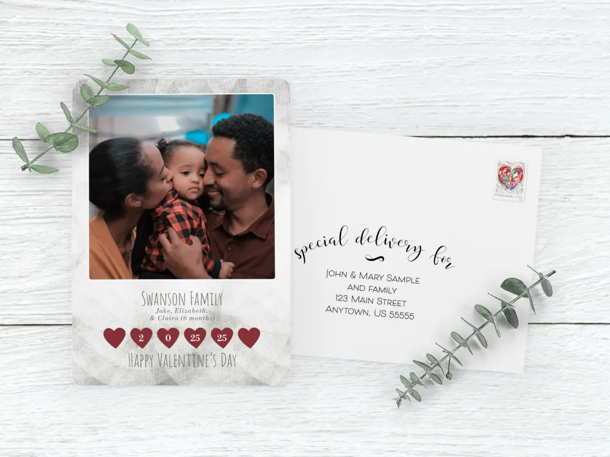 Save the Date Card with Optional Guest Addressing Service