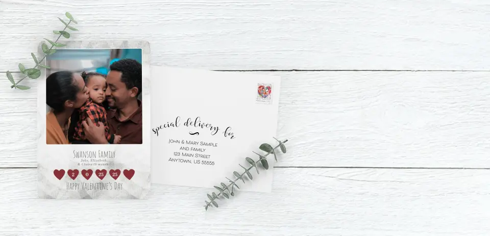 Save the Date Card with Optional Guest Addressing Service