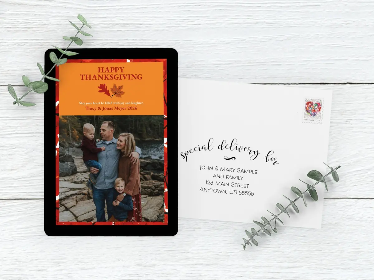 Save the Date Card with Optional Guest Addressing Service