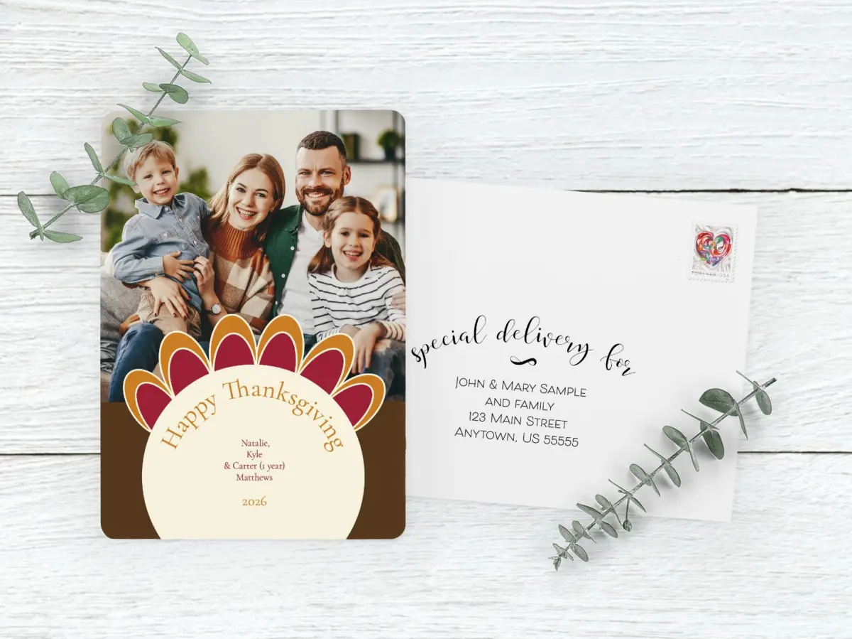 Save the Date Card with Optional Guest Addressing Service