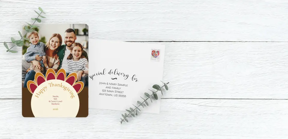Save the Date Card with Optional Guest Addressing Service