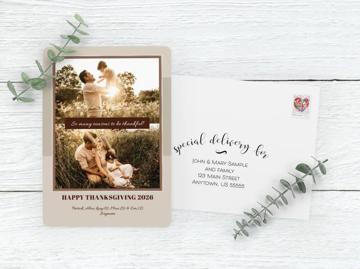 Save the Date Card with Optional Guest Addressing Service