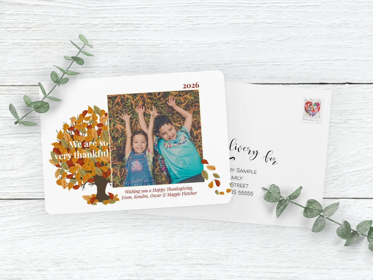 Save the Date Card with Optional Guest Addressing Service
