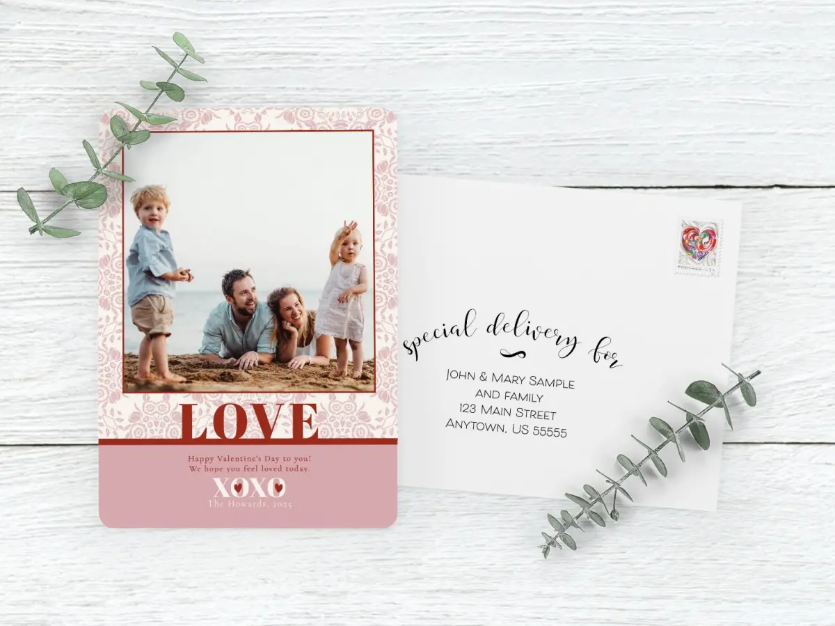 Save the Date Card with Optional Guest Addressing Service