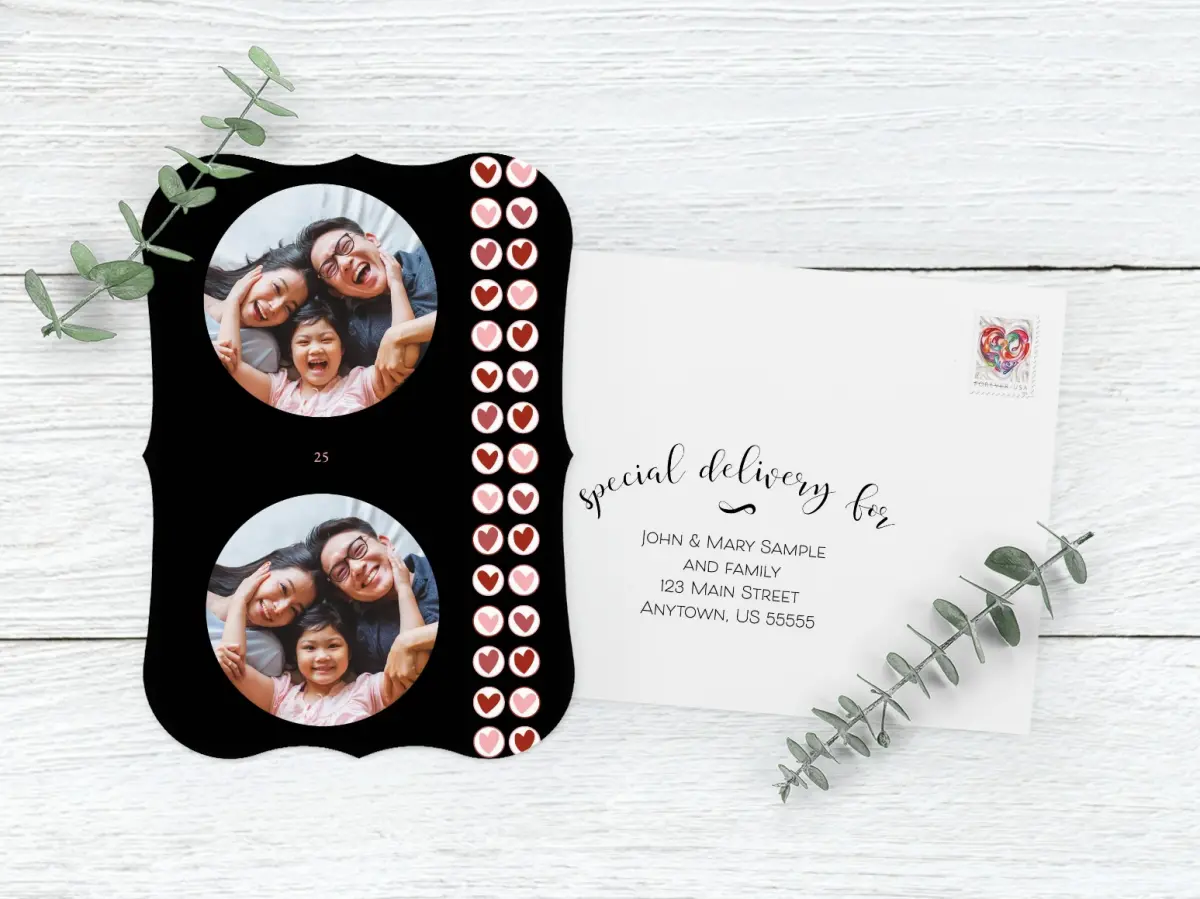 Save the Date Card with Optional Guest Addressing Service