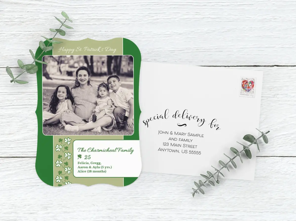 Save the Date Card with Optional Guest Addressing Service