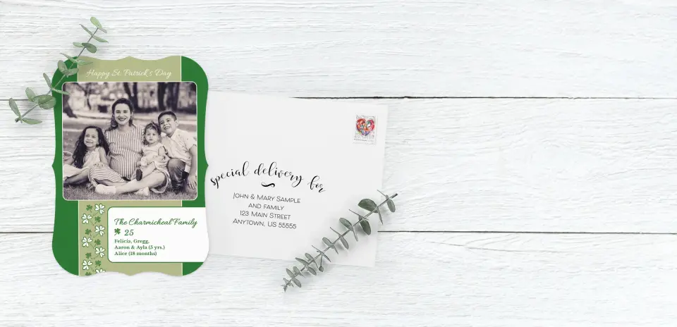 Save the Date Card with Optional Guest Addressing Service