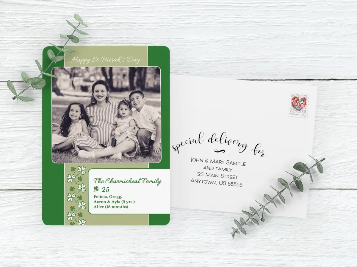 Save the Date Card with Optional Guest Addressing Service