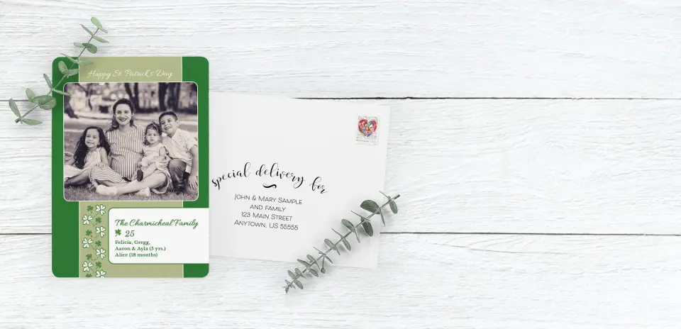 Save the Date Card with Optional Guest Addressing Service