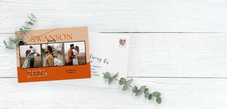 Save the Date Card with Optional Guest Addressing Service
