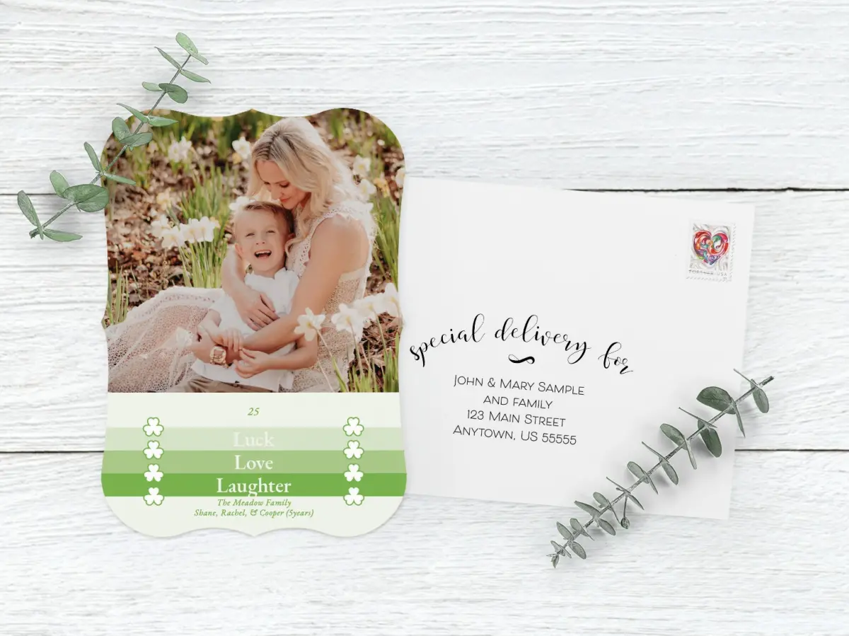 Save the Date Card with Optional Guest Addressing Service