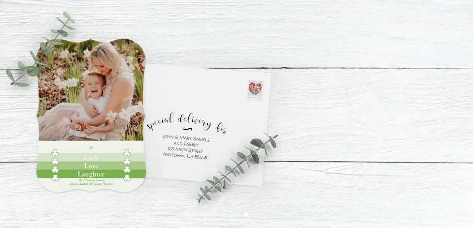 Save the Date Card with Optional Guest Addressing Service