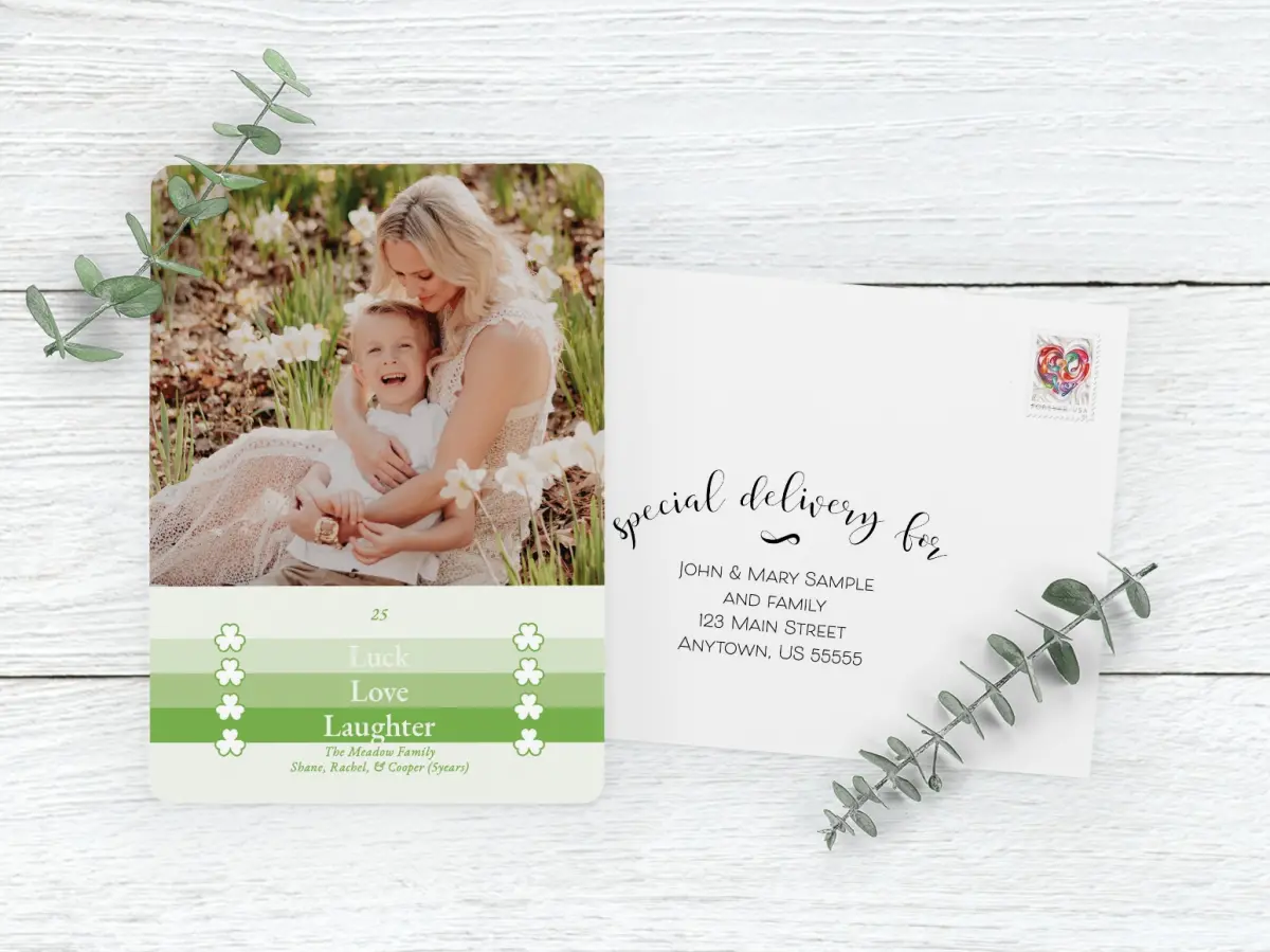Save the Date Card with Optional Guest Addressing Service