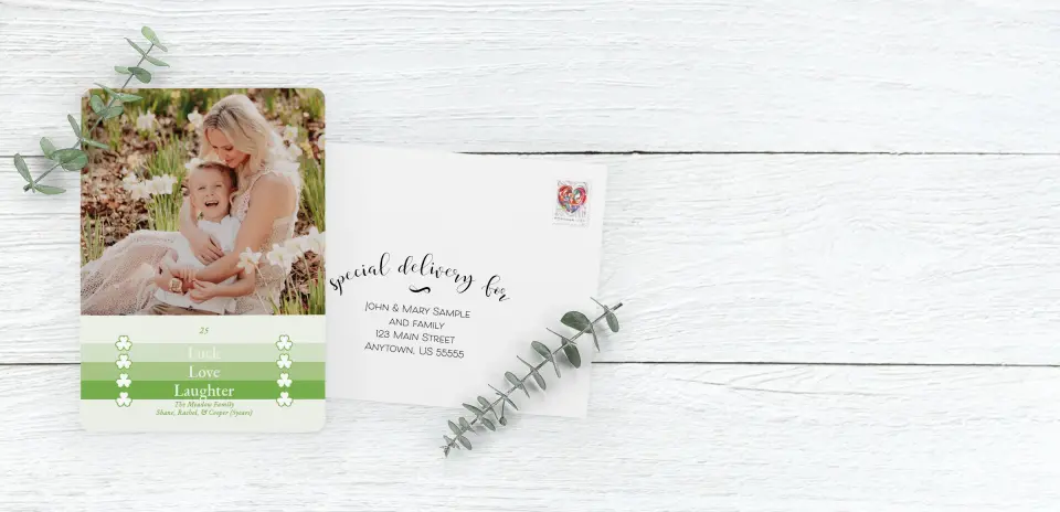 Save the Date Card with Optional Guest Addressing Service