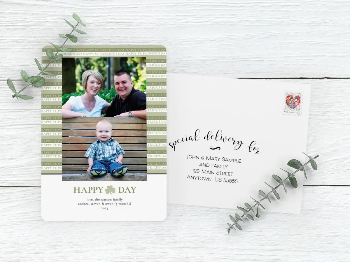 Save the Date Card with Optional Guest Addressing Service