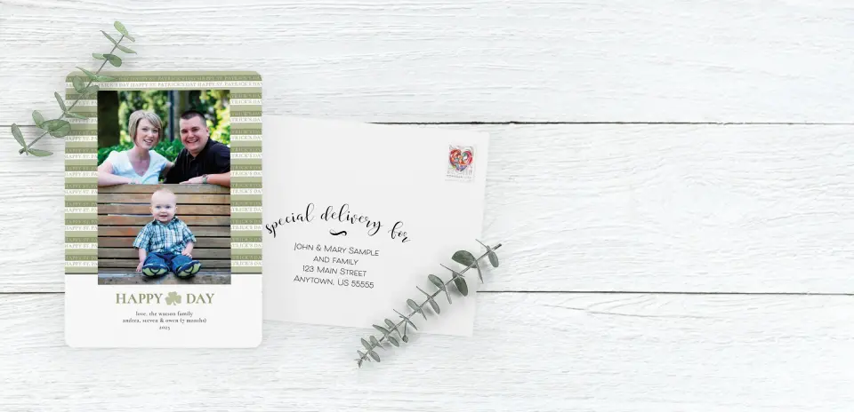 Save the Date Card with Optional Guest Addressing Service