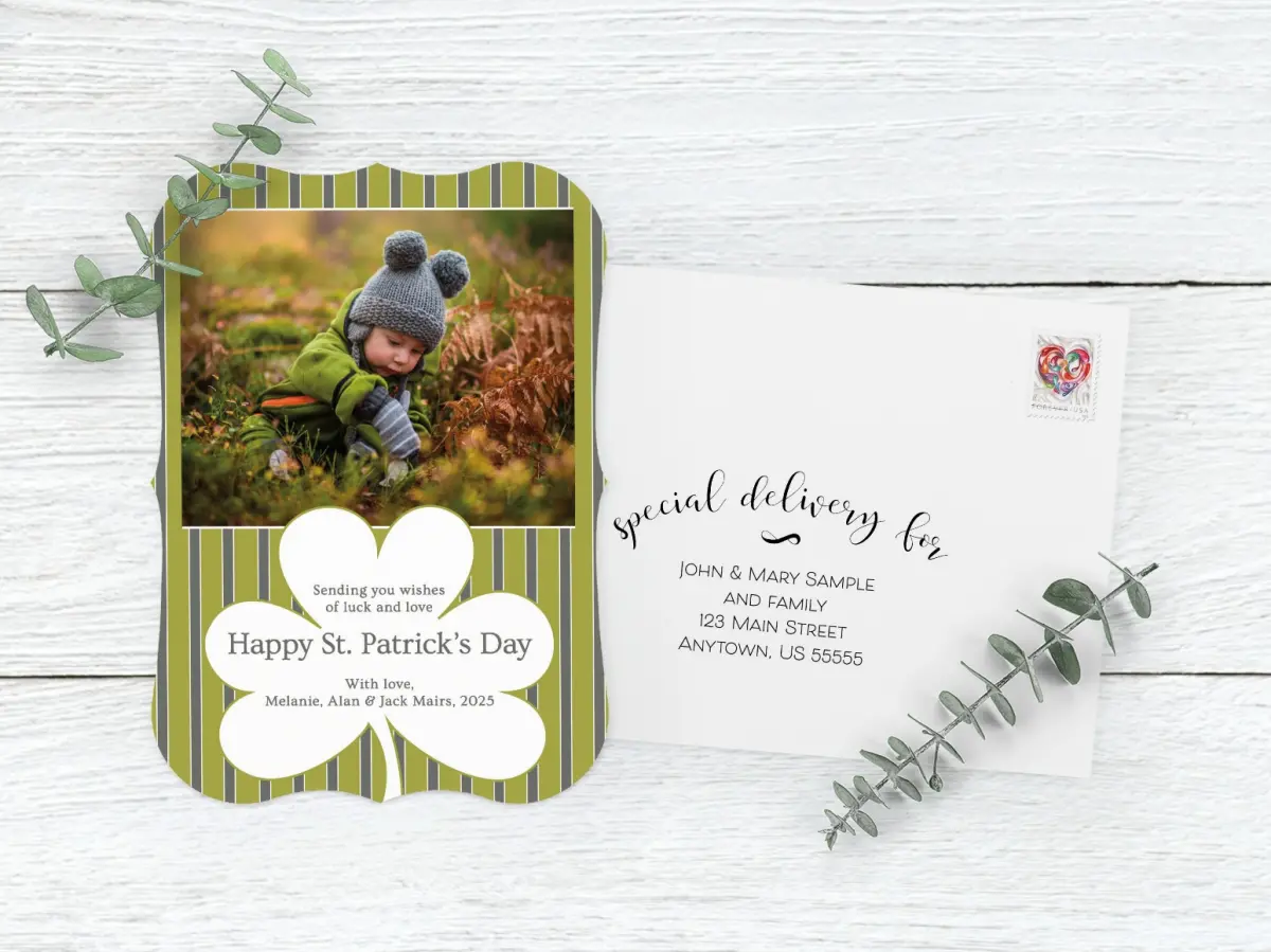 Save the Date Card with Optional Guest Addressing Service
