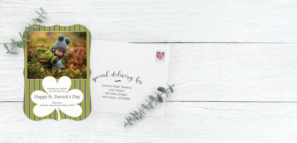 Save the Date Card with Optional Guest Addressing Service