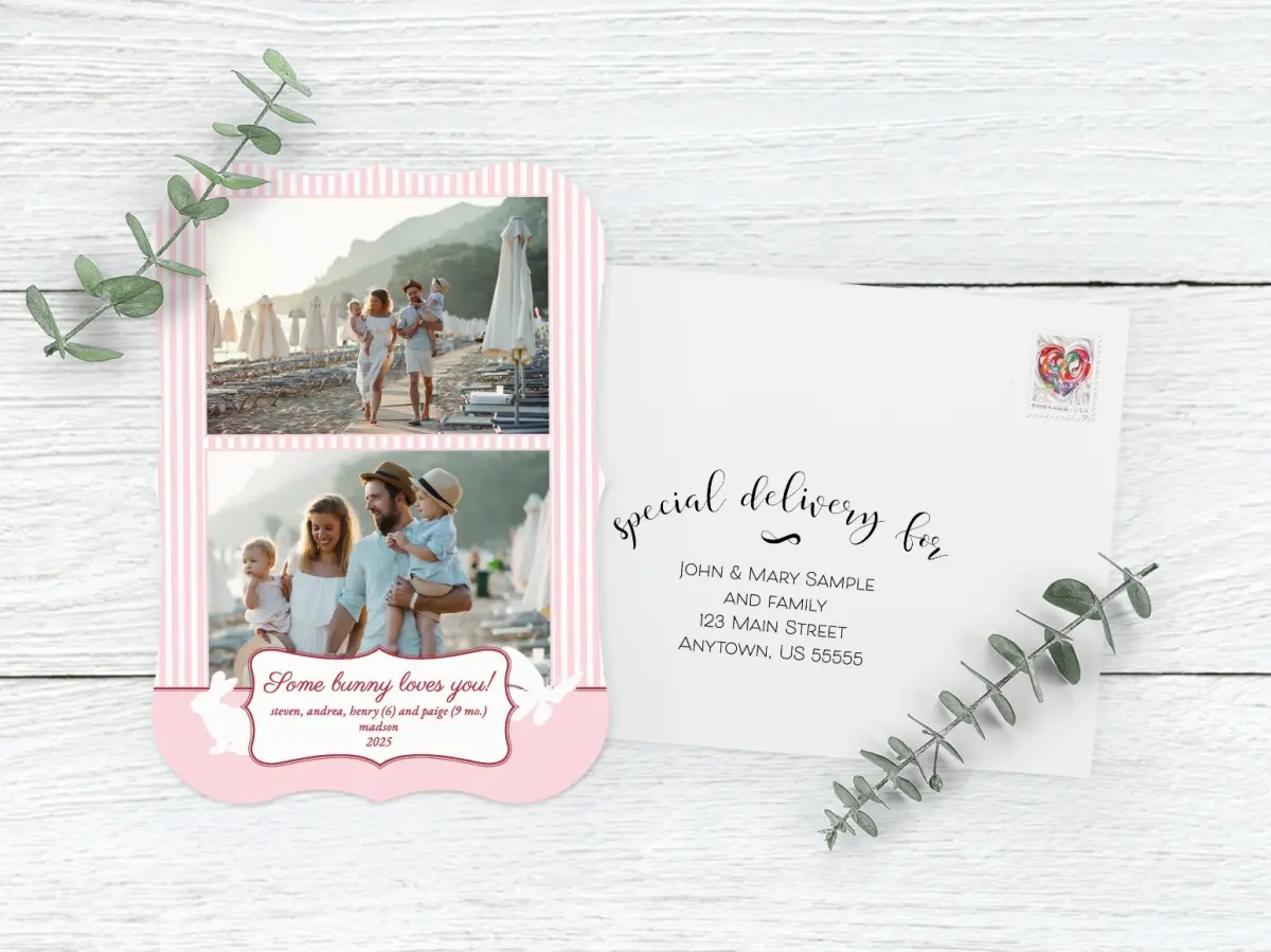 Save the Date Card with Optional Guest Addressing Service