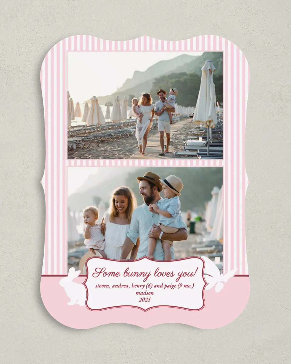This is a 5" x 7" Easter Card called Some Bunny Loves You! printed in full color on Premium Smooth paper