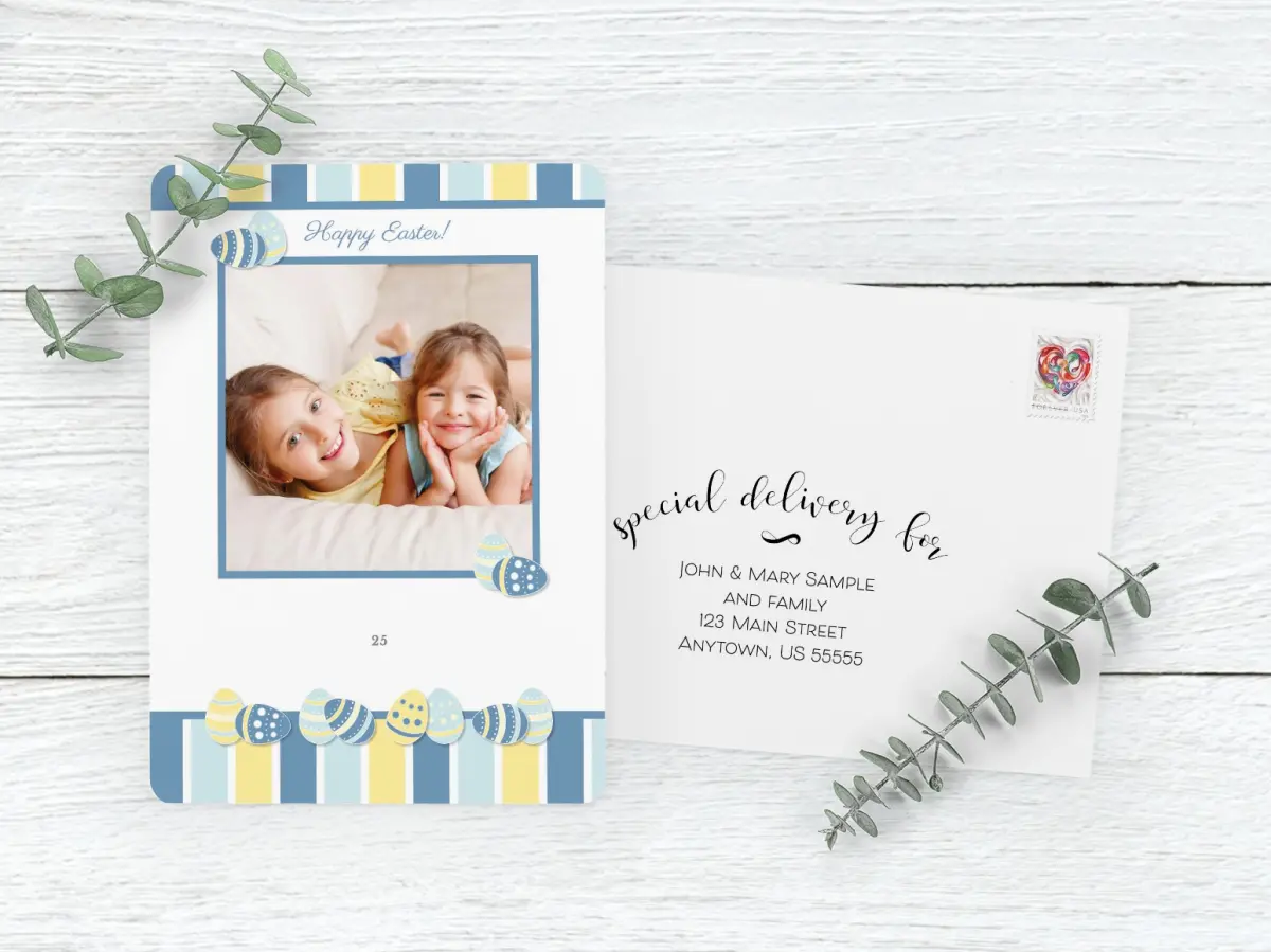 Save the Date Card with Optional Guest Addressing Service