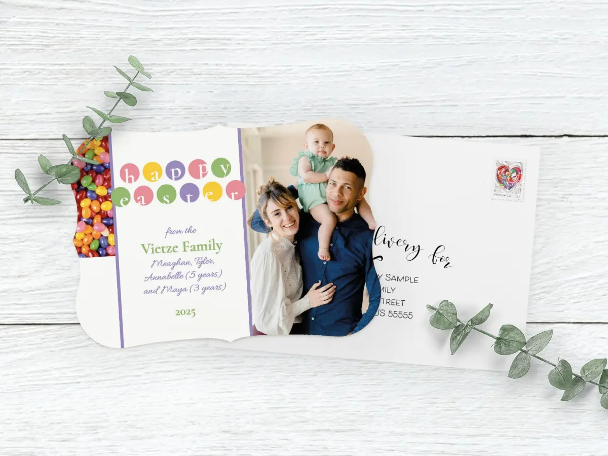 Save the Date Card with Optional Guest Addressing Service