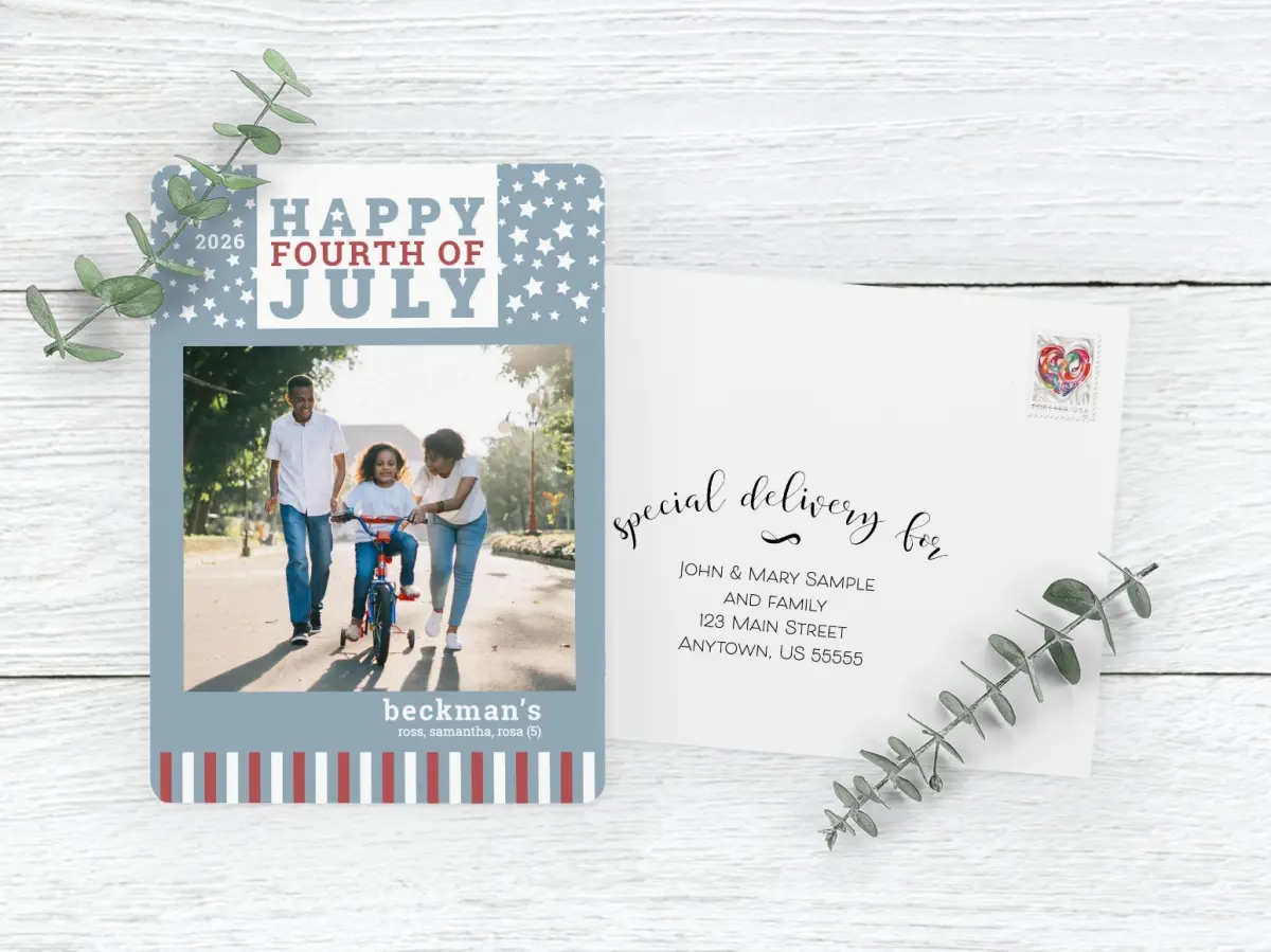 Save the Date Card with Optional Guest Addressing Service
