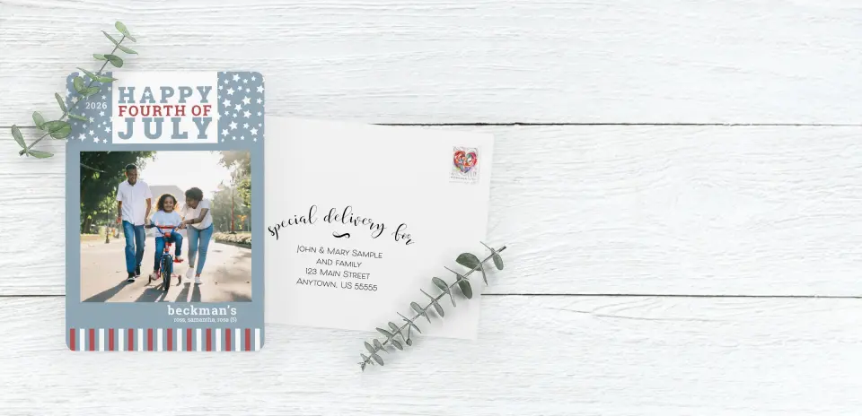 Save the Date Card with Optional Guest Addressing Service
