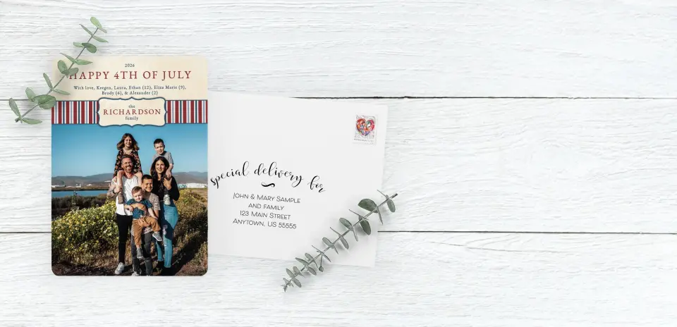 Save the Date Card with Optional Guest Addressing Service